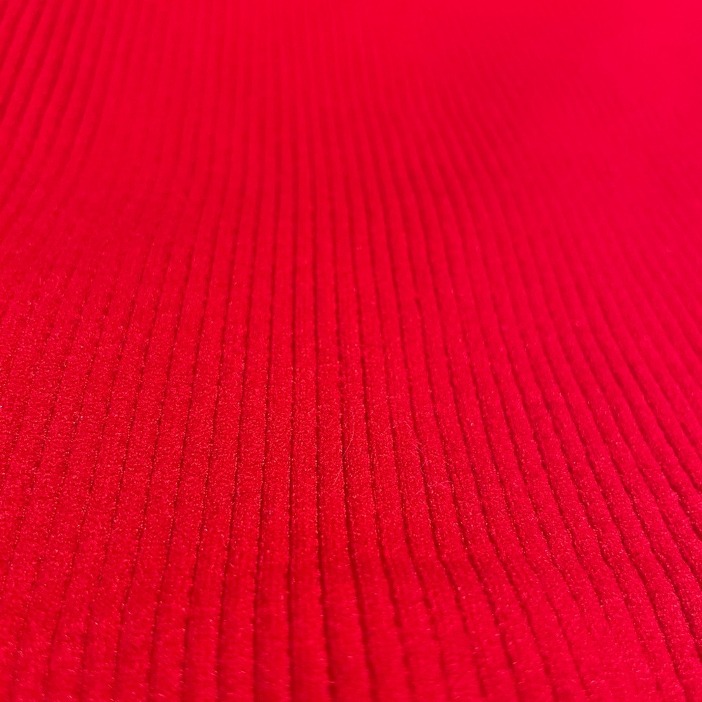 Red Ribbed Tube Top - Picture 5 of 5